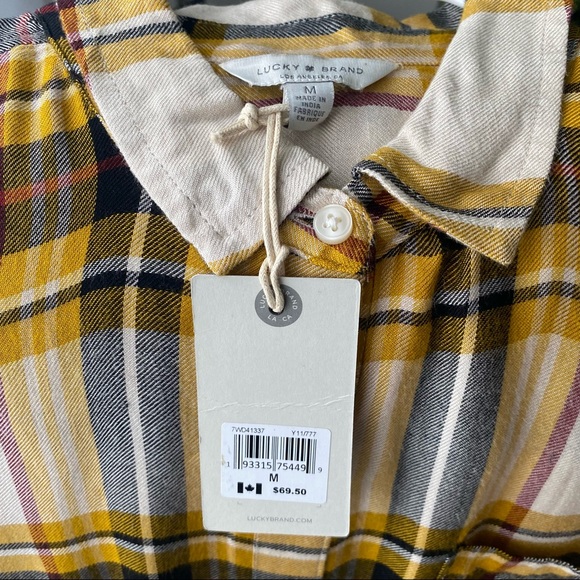NWT - Women’s Lucky Brand Plaid Button Down Shirt - Picture 5 of 10